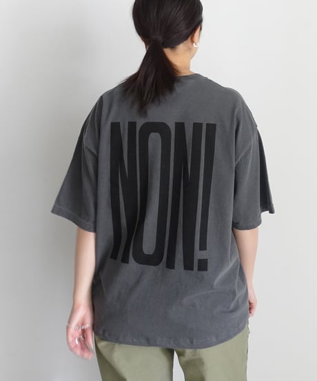 i c h i  260151 "OUI / NON" Pigment Over T Shirt / 4 COLORS