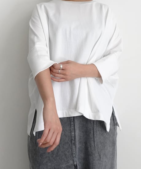 i c h i  241242  Cotton Rib Wide T-Shirt / 4 COLORS