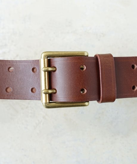 ichiAntiquités 500000 Leather Belt / D : DARK BROWN