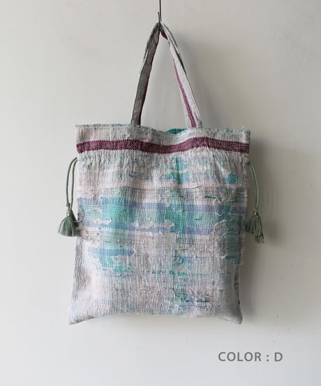 【ONLINE LIMITED】ichiAntiquités 1001138 Vintage Ralli Quilt Bag / 4 COLORS