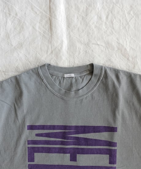 i c h i  251057  "MERCI!" Pigment Over T Shirt / 2 COLORS