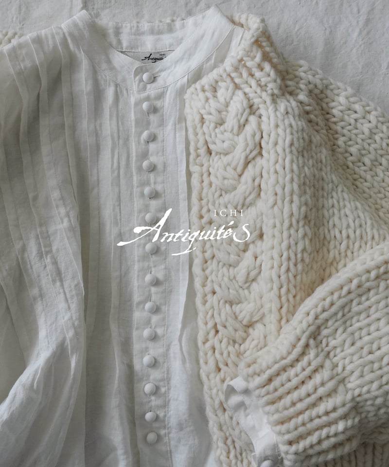 イチ ichiAntiquités 1000394 PERU Hand Knit Cardigan