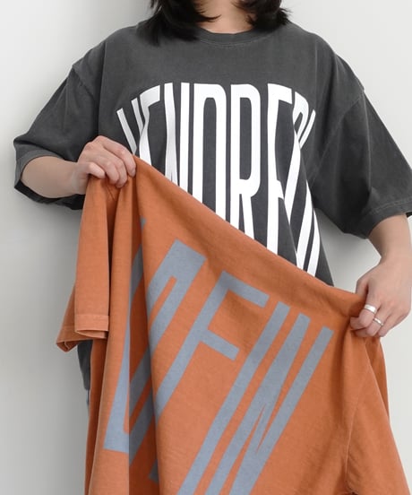 i c h i  251153  "VENDREDI / LAFIN" Pigment Over T Shirt / 2 COLORS
