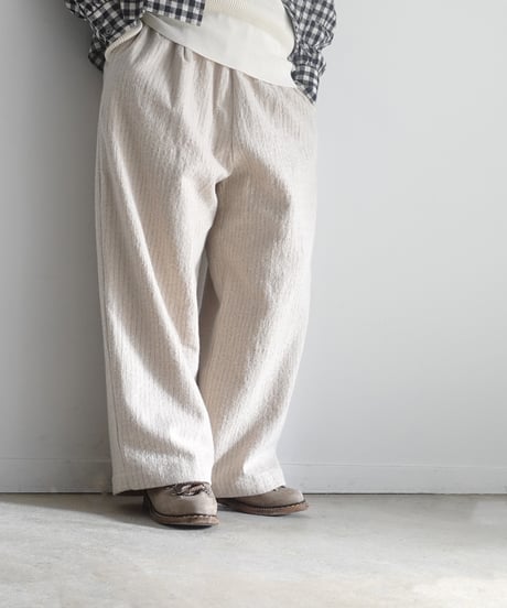 i c h i  250715 Pin Stripe Relax Pants / 2 COLORS