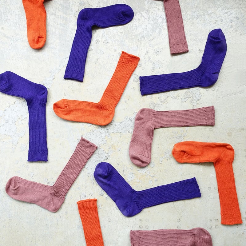 Loiter L019 Linen Color Rib Socks / 3 COLORS : 