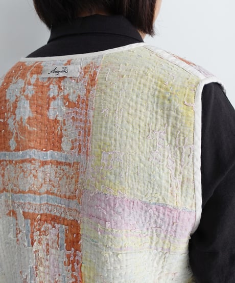 【ONLINE LIMITED】ichiAntiquités 1001136 Vintage Ralli Quilt Vest / 3 COLORS