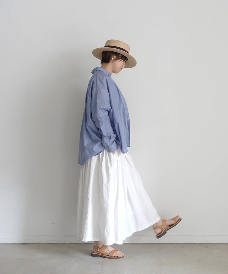 i c h i 241118 Cotton Dolman Sleeve Shirt / 7 C