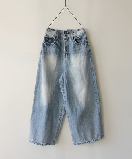 i c h i  230430  DENIM Wide Pants / C : SAXE BLUE・2 size
