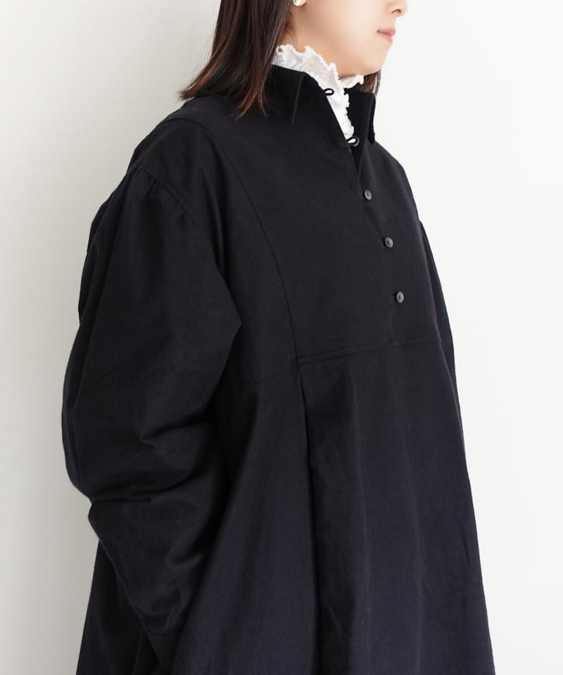 i c h i 250710 Cotton Flannel Dress / 2 COLORS