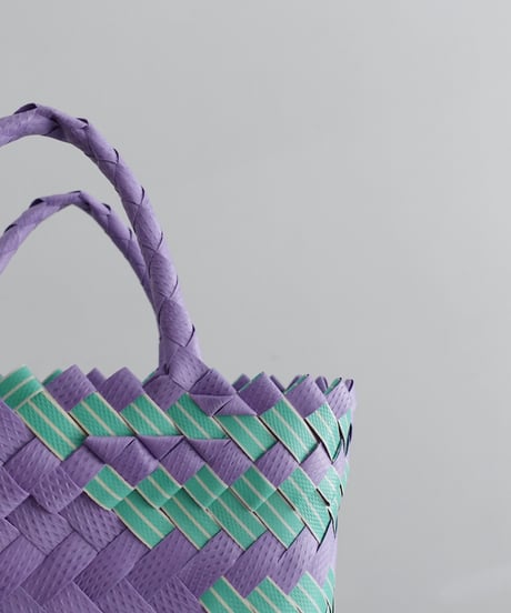 KYUCA  KY0343  Mix Color Plastic Marché Basket / 4 COLORS ( size XS )