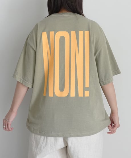i c h i  260151 "OUI / NON" Pigment Over T Shirt / 4 COLORS