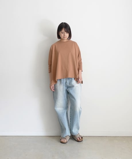 i c h i  241242  Cotton Rib Wide T-Shirt / 4 COLORS