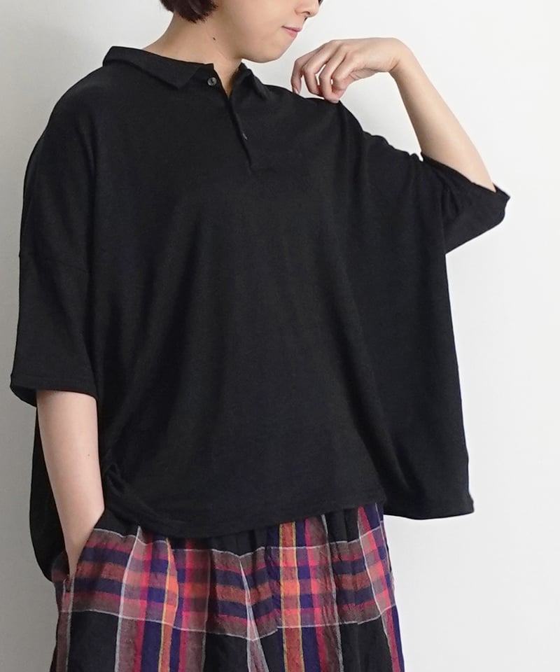 sankichiページ ichiAntiquités 1001154 Linen Big POLO / 2 COLOR