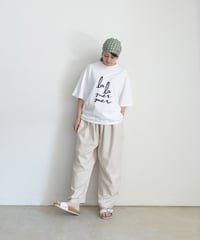 i c h i 251041 Linen Cotton Herringbone Relax Pants / 2 COLORS