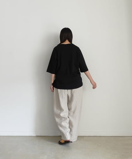 ichiAntiquités 1100959 Smooth Cotton Pullover / C : BLACK