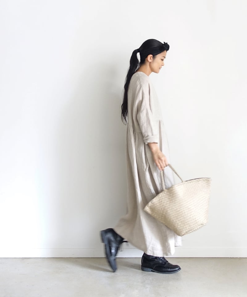 ich kyuca トートバッグ シルバー 革 KYUCA KY0326 Soft Leather Mesh Marché Tote /
