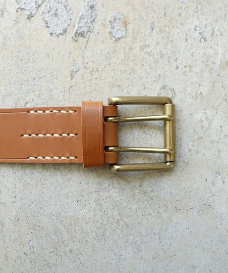 ichiAntiquités 500000 Leather Belt / A : BROWN