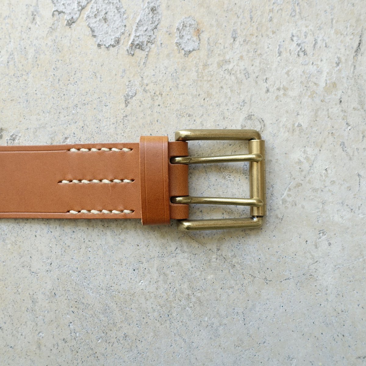ichiAntiquités 500000 Leather Belt / A : BROWN