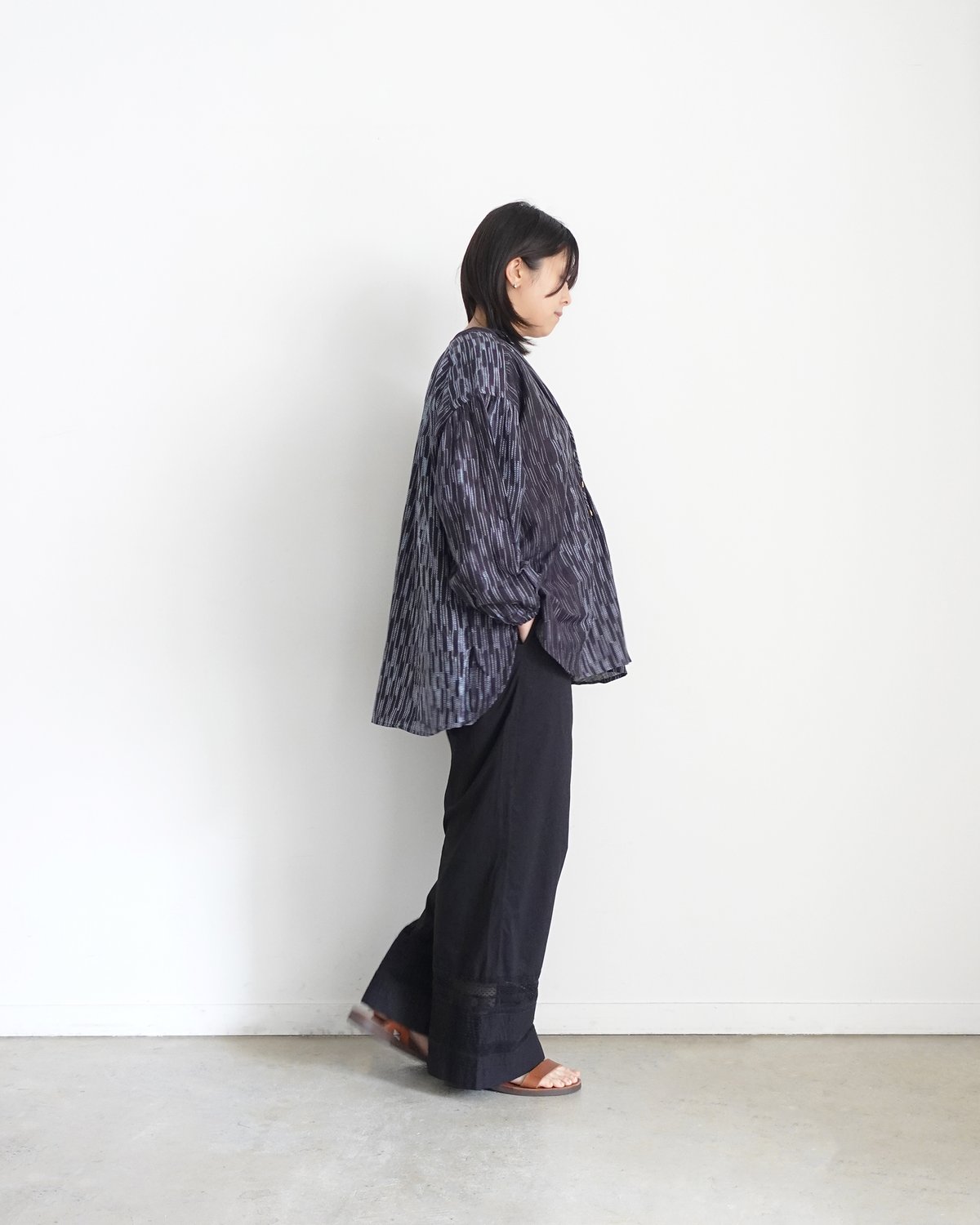 ichiAntiquités 1100936 INDIA Cotton Lace Pants