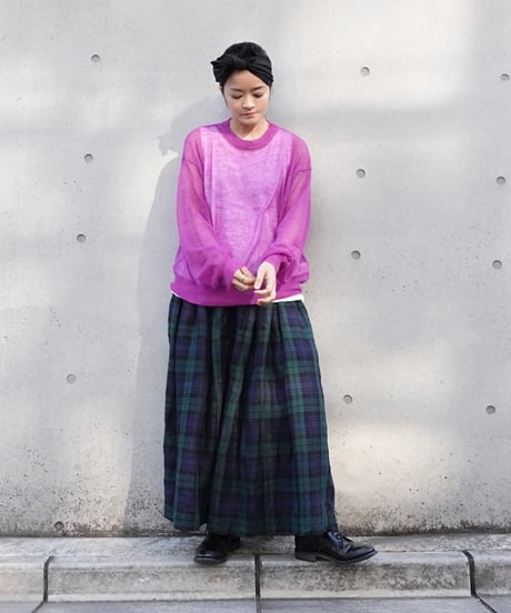 i c h i  240758 Sheer Knit Pullover / 3 COLORS