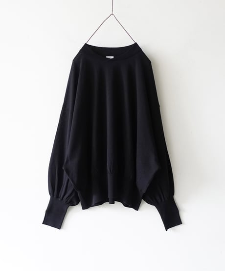 i c h i  251073 Slit Cuff Cotton Knit Pullover / 3 COLORS