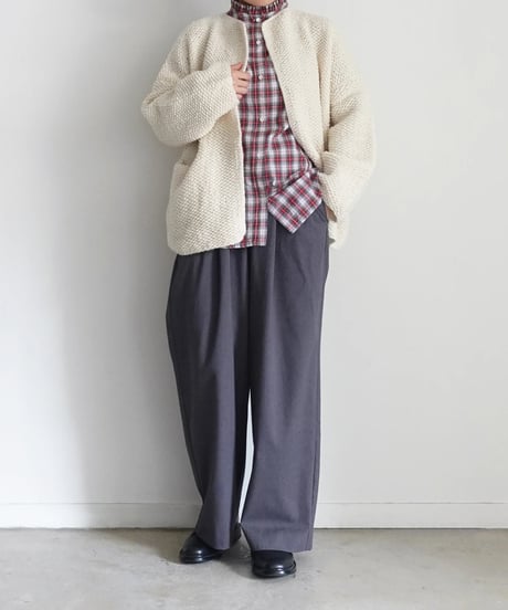 i c h i  250432 Frill Tuck Pants / 2 COLORS