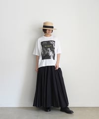 i c h i  250148 "Libre Comme l'Air" Flower Pigment Over T Shirt / 2 COLORS