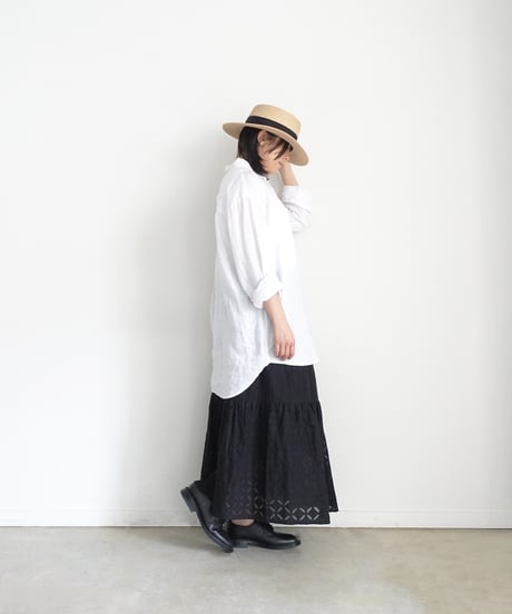 ichiAntiquités 1100939 INDIA Reverse Applique Cotton Skirt / 2 COLORS