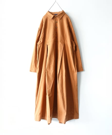 i c h i 250710 Cotton Flannel Dress / 2 COLORS