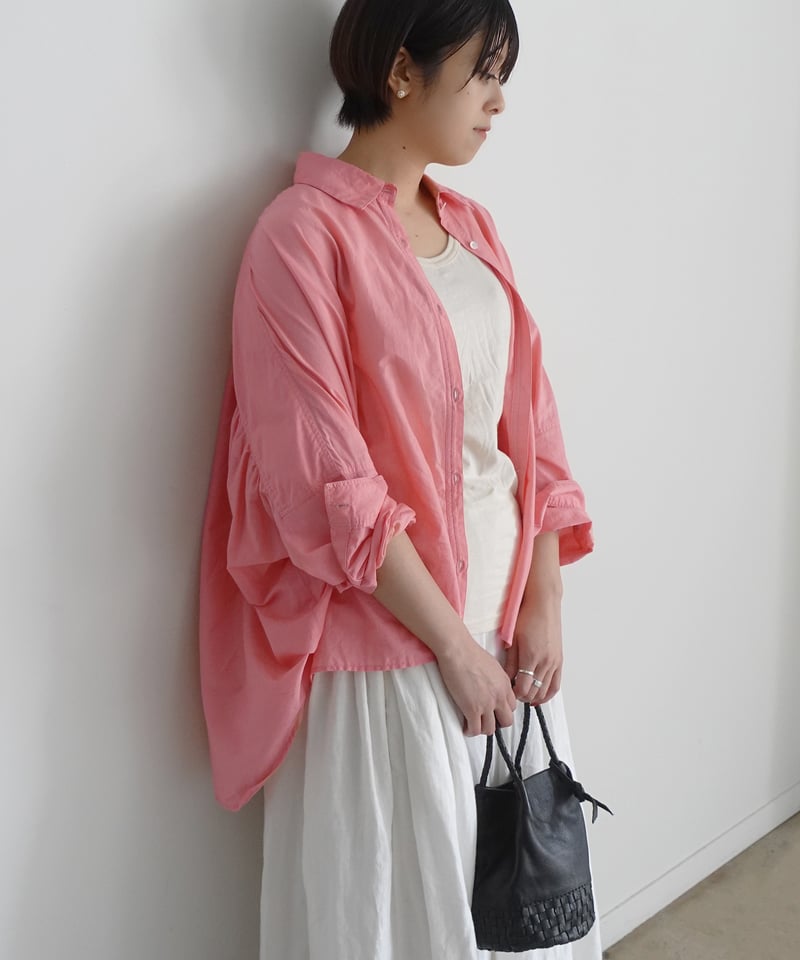 i c h i 241118 Cotton Dolman Sleeve Shirt / 7 C