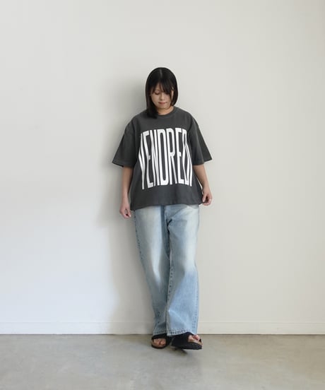 i c h i  251153  "VENDREDI / LAFIN" Pigment Over T Shirt / 2 COLORS
