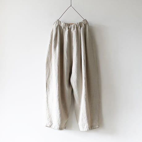 【 ONLINE LIMITED 】Antiquités 900364  KORTRIJK Linen Loose Pants / 2 COLORS