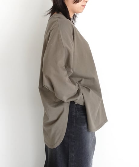 i c h i  251061 Cotton Dolman Sleeve Loose Pullover / 2 COLORS