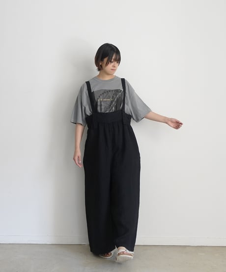i c h i  250149  "Libre Comme l'Air" Ferris Wheel Pigment Over T Shirt / 2 COLORS