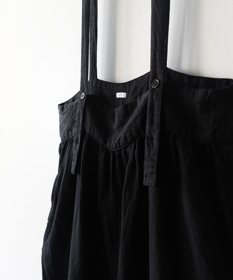 【 ONLINE LIMITED 】i c h i  250122  Linen Salopette / 2 COLORS