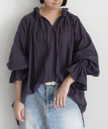 i c h i  241040  Organic Cotton Over Blouse / 2 COLORS
