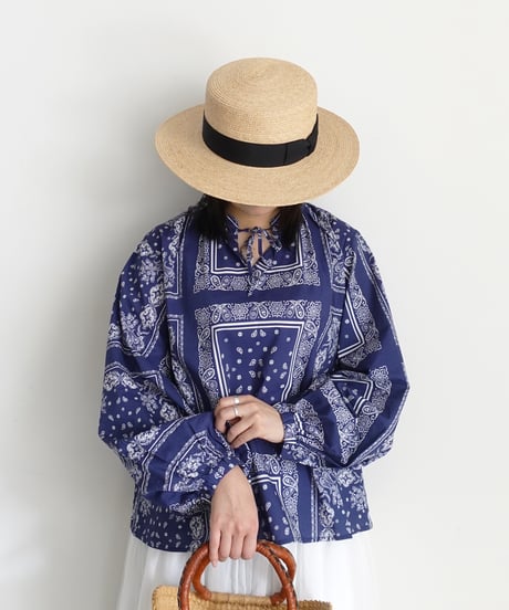 i c h i  251103  Bandana Print Blouse  / B : BANDANA