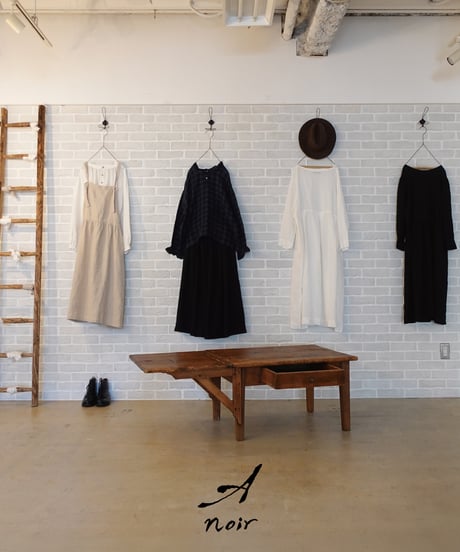 【 LIMITED COLLECTION 】Antiquités noir 800406  Linen Gather Skirt / 3 COLORS