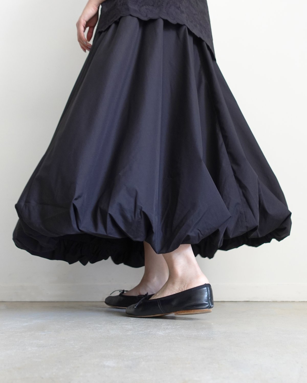 i c h i 250424 Cotton Balloon Skirt / 2 COLOR