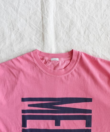 i c h i  251057  "MERCI!" Pigment Over T Shirt / 2 COLORS