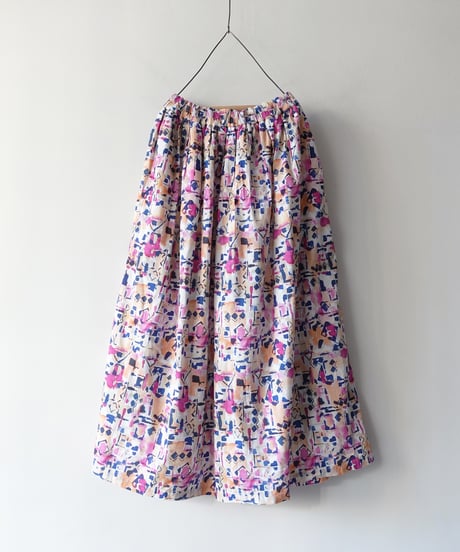 i c h i 251012 Painted Pattern Skirt / 2 COLORS