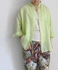 i c h i 251209 Relax Linen Shirt / 5 COLORS : ORANGE・GREEN