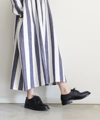i c h i 251035 Cotton Linen Border Dress / 2 COLORS