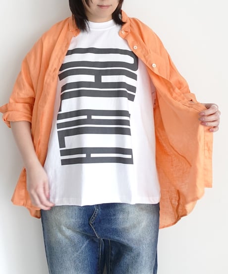 i c h i  251058  "OHLALA" Pigment Over T Shirt / 2 COLORS