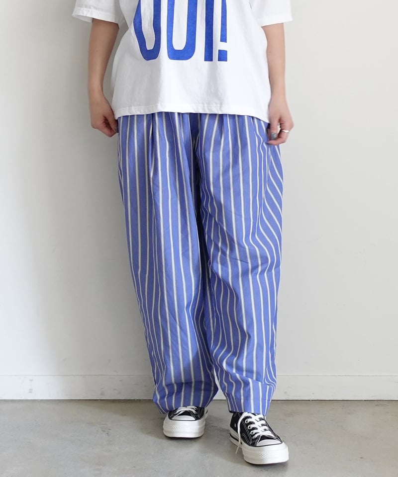 i c h i 241030 Striped Reversible Pants / 2 C