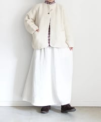 【ONLINE LIMITED】i c h i  240162 PERU Hand KANOKO Knit Cardigan / A : NATURAL