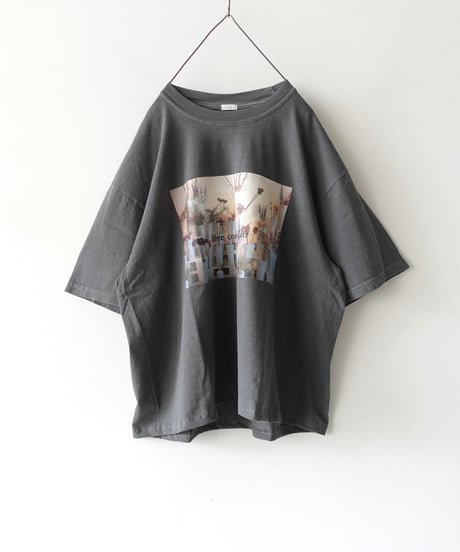 i c h i  251056  "Libre Comme l'Air" Flower Atelier Pigment Over T Shirt / 2 COLORS