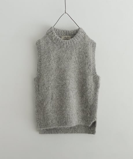 ichiAntiquités 1000387 PERU Hand Knit Wool SURI Alpaca Vest / 2 COLORS