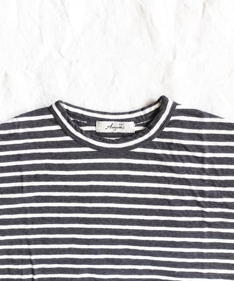 ichiAntiquités 1100643 Cotton Border Pullover / 2 COLORS