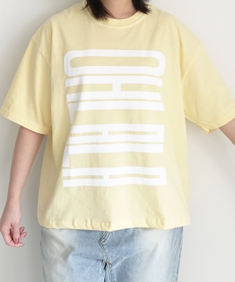 i c h i  251058  "OHLALA" Pigment Over T Shirt / 2 COLORS